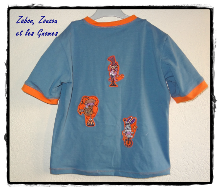 tee-shirt gar�on zabou zouzou gnomes