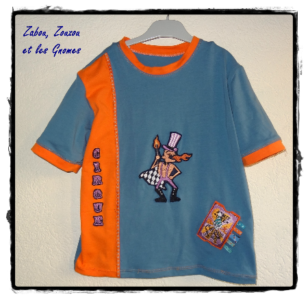 tee-shirt gar�on zabou zouzou gnomes