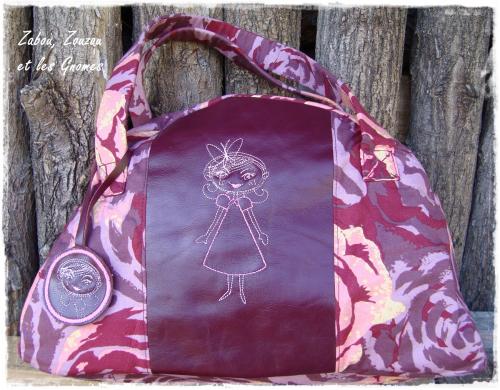 sac cuir tissu