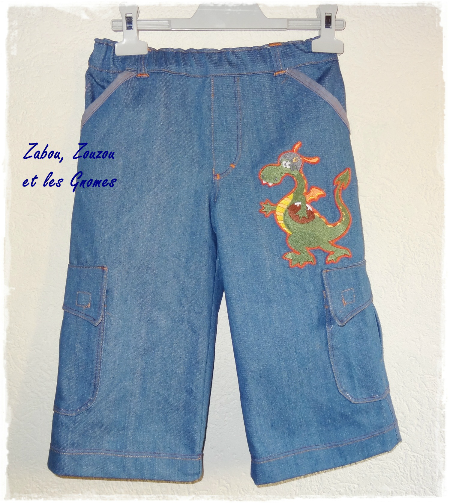 short �t� gar�on pantacourt zabou zouzou et les gnomes