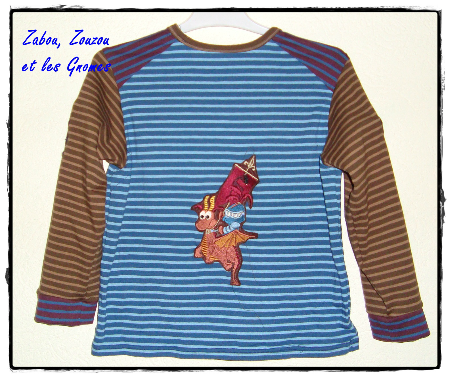 tee-shirt gar�on zabou zouzou gnomes